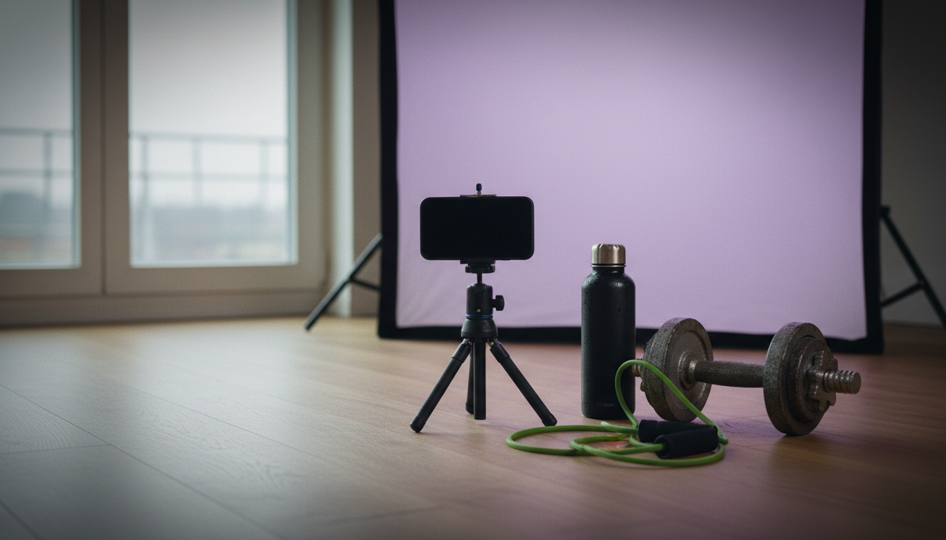 Fitness & wellness — UGC content-creation setup